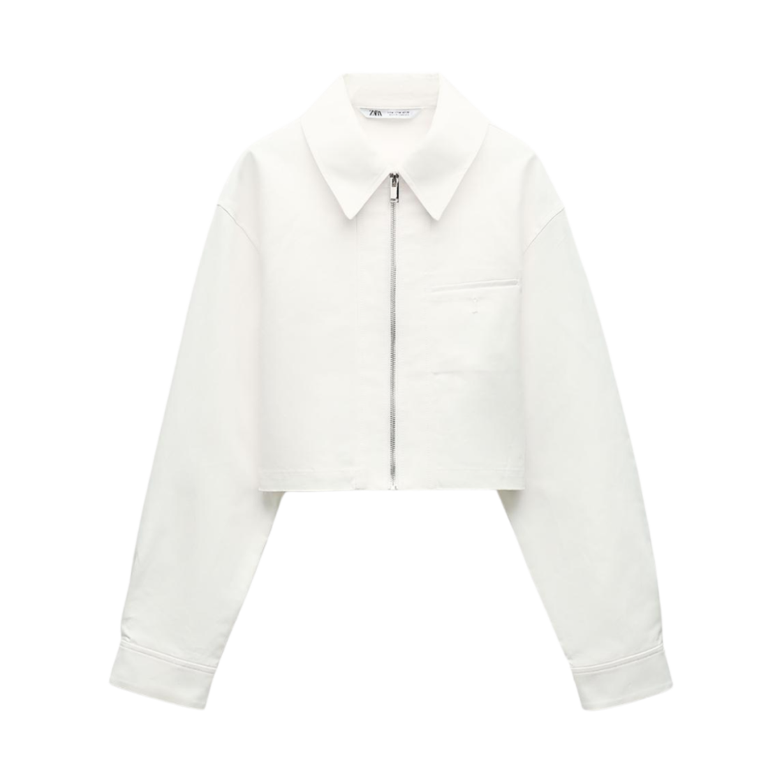 (W) 자라 크롭드 자켓 화이트((W) Zara Cropped Jacket White)