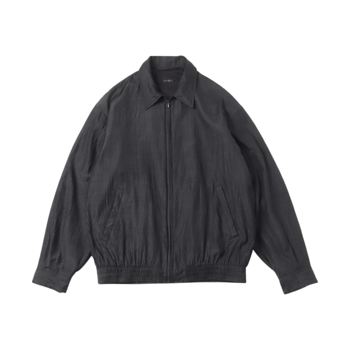 코모리 울 실크 스윙 탑 차콜 - 24AW(Comoli Wool Silk Swing Top Charcoal - 24AW)