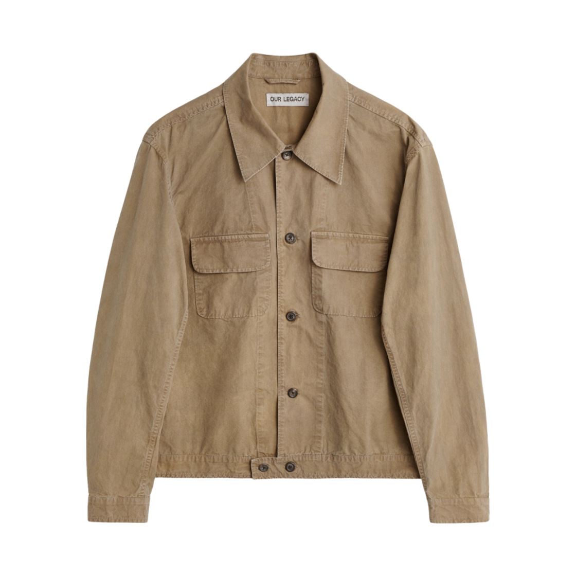 M2242MD Our Legacy Coach Jacket Dark Sand Rich Poplin