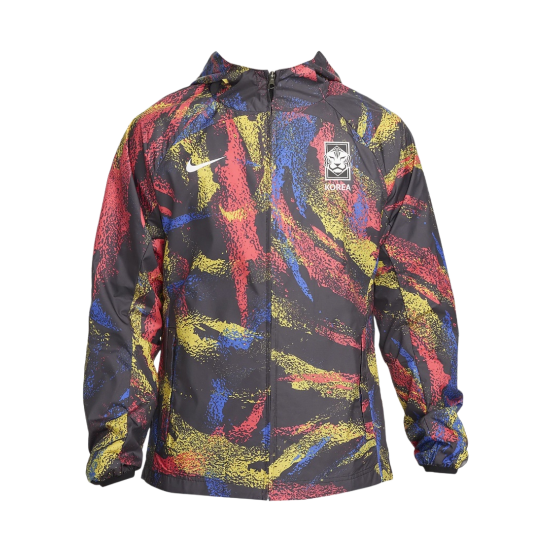 나이키 대한민국 2022/23 AWF 그래픽 사커 자켓 블랙 화이트 - 아시아(Nike Korea 2022/23 AWF Graphic Soccer Jacket Black White - Asia)