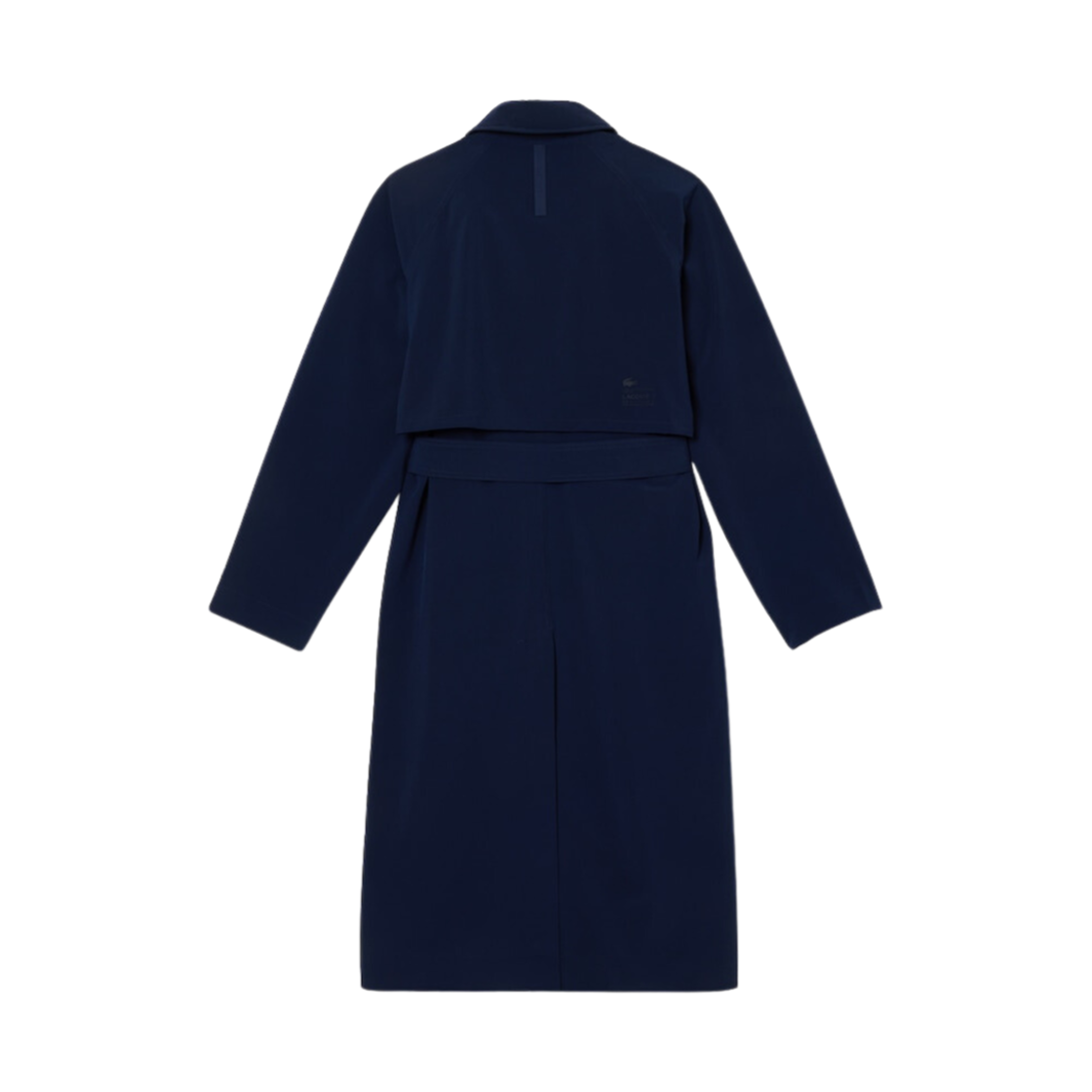 (W) 라코스테 후드 트렌치코트 네이비 블루((W) Lacoste Hoodie Trenchcoat Navy Blue) - 2