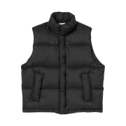 Auralee Super Light Nylon Ripstop Down Vest Black - 23AW