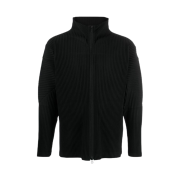 Homme Plisse Issey Miyake Basics Zip Up Jacket Black
