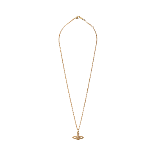 Vivienne Westwood Mini Bas Relief Orb Necklace Gold