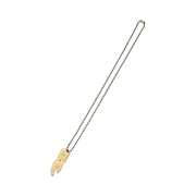 Hysteric Glamour You Pay Necklace Gold