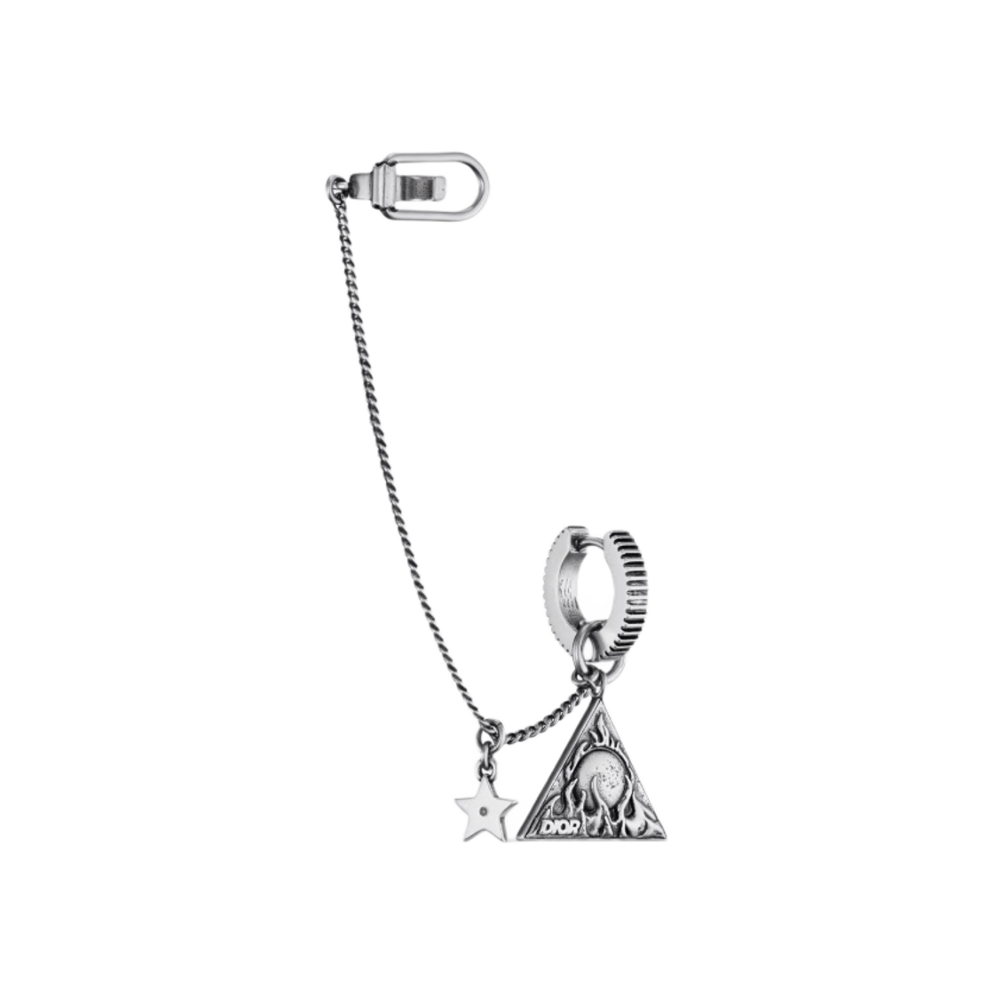 디올 아스테로디올 이어 주얼리 앤틱 실버 피니쉬 브래스(Dior AsteroDior Ear Jewelry Antique Silver Finish Brass) - 2