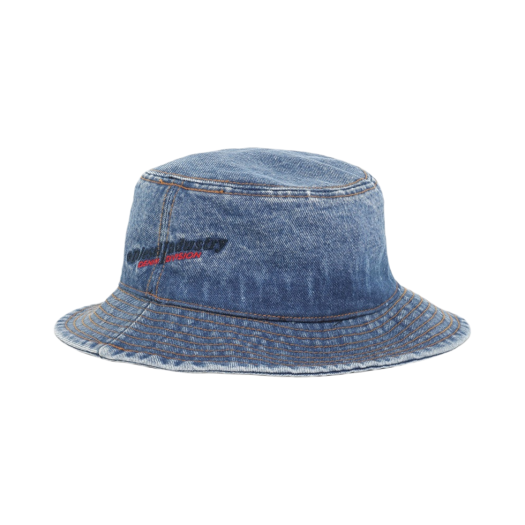 Diesel C-Emil Bucket Hat in Washed Denim Blue