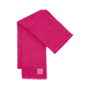 Loewe Muffler in Wool and Mohair Pink Tulip
