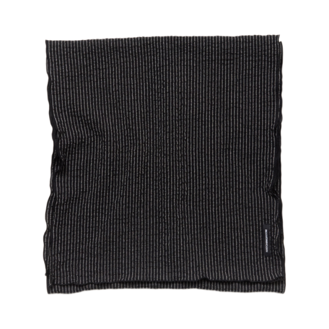 해칭룸 크링클 스트라이프 스카프 블랙(Hatchingroom Crinkle Stripe Scarf Black) - 2