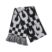 CDG Logo Check Muffler White Black