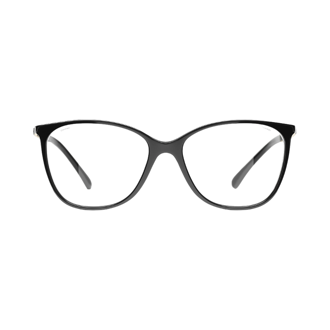 샤넬 스퀘어 프레임 아세테이트 메탈 카프스킨 & 블랙 아시안 핏(Chanel Square Eyeglasses Acetate Metal Calfskin & Black Asian Fit)