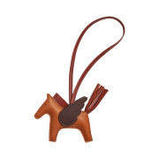 Hermes Rodeo Pegase PM Charm Milo Swift & Pain D’épice Sienne Moka