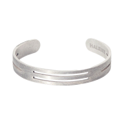 Haleine Blushed H Punched Bangle Silver