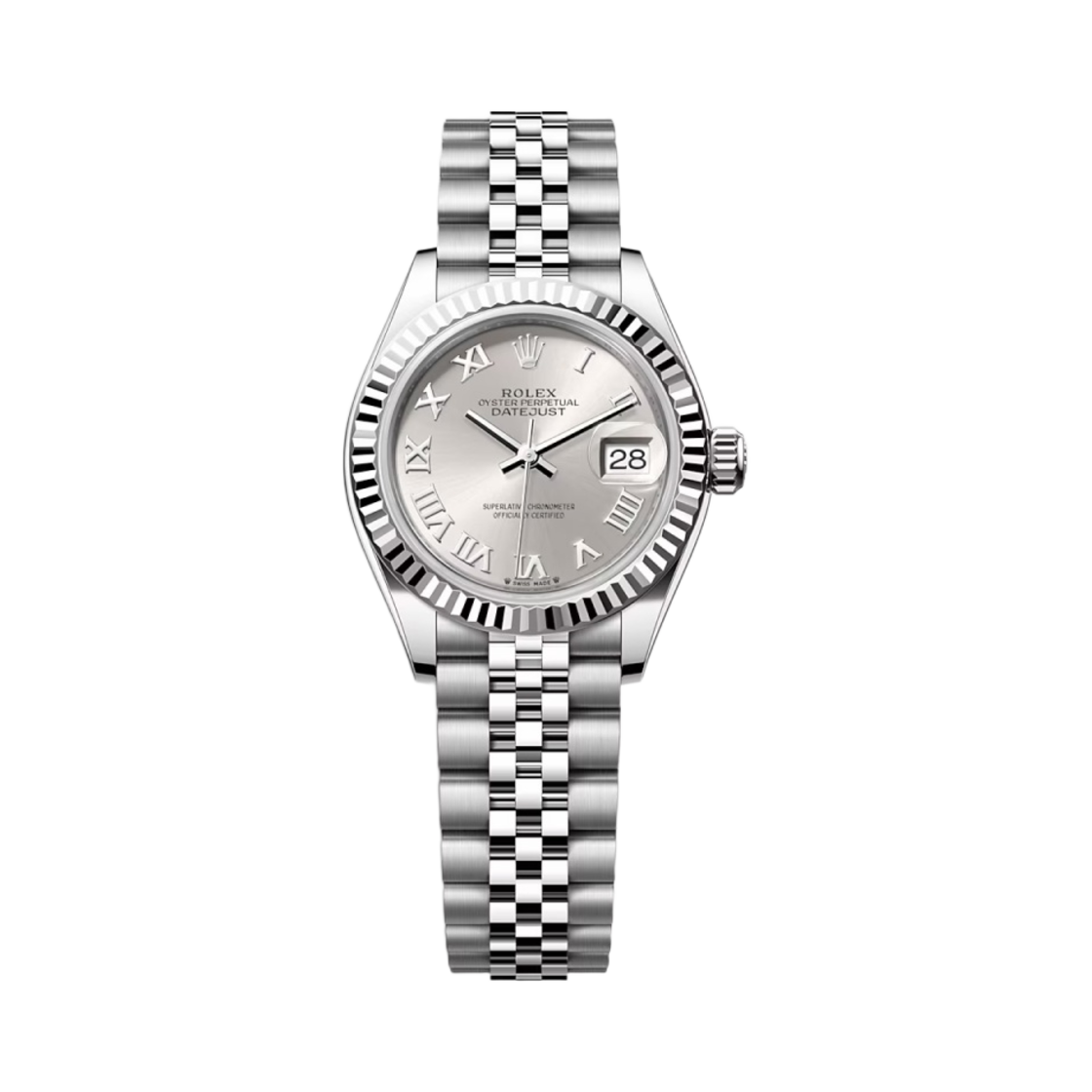 롤렉스 레이디-데이트저스트 28mm 279174 실버 로만 쥬빌리(Rolex Lady-Datejust 28mm 279174 Silver Roman Jubilee)