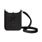 Hermes Evelyne 16 Amazone Bag Clemence & Palladium Noir