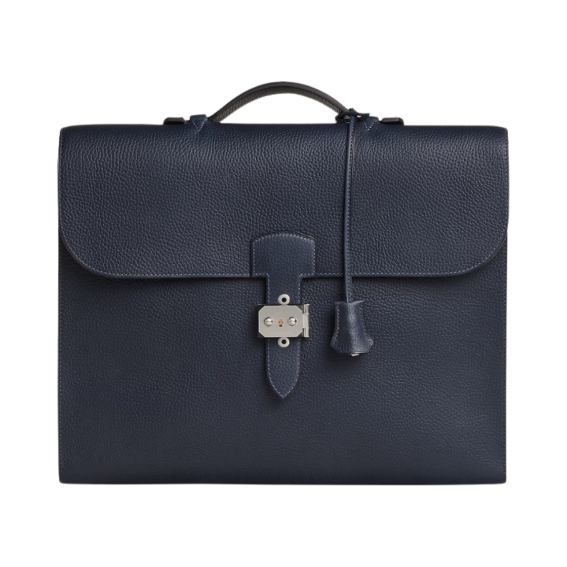 에르메스 삭 아 데페쉬 라이트 1-37 브리프케이스 카우하이드 & 팔라듐 하드웨어 블루 뉘(Hermes Sac A Depeches Light 1-37 Briefcase Cowhide & Palladium Bleu Nuit) - 1