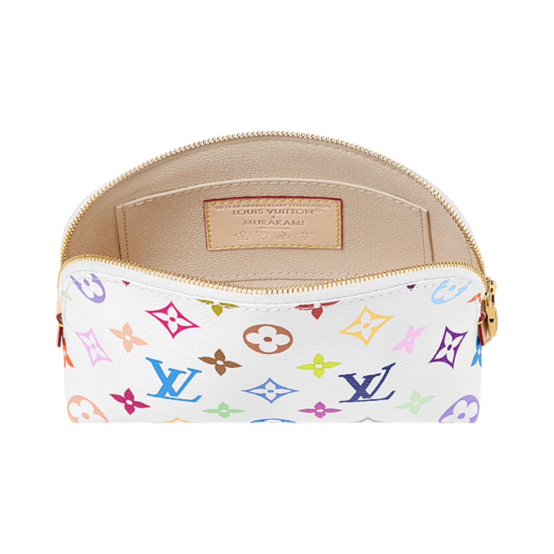 루이비통 x 무라카미 타카시 코스메틱 파우치 PM 멀티컬러 화이트(Louis Vuitton x Murakami Takashi Cosmetic Pouch PM Multicolor White) - 3