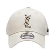 Saint Laurent x New Era YSL Monogram Cap Ecru