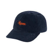 Supreme Script Corduroy 6-Panel Navy - 22FW