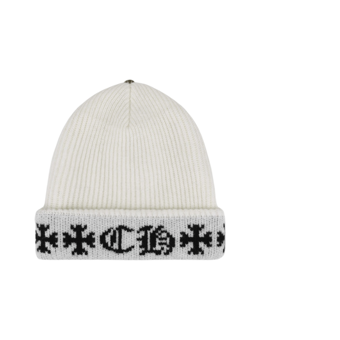 【無料郵送/関税込/正規品】 Chrome Hearts Big Daddy Cashmere Chrome Hearts】 Big Daddy Cashmere Beanie Light Blue White