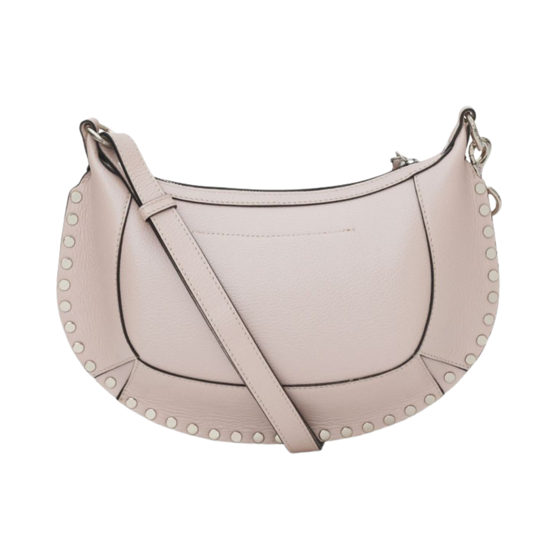 이자벨 마랑 오스칸 문 그레인 레더 숄더백 펄 로즈 - 23SS(Isabel Marant Oskan Moon Grained Leather Shoulder Bag Pearl Rose - 23SS) - 2