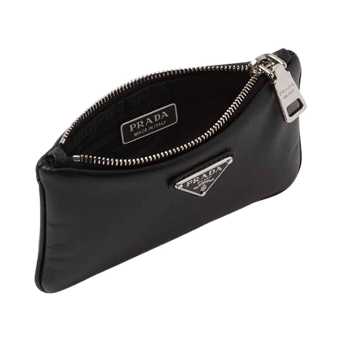 프라다 레더 파우치 블랙(Prada Leather Pouch Black) - 4