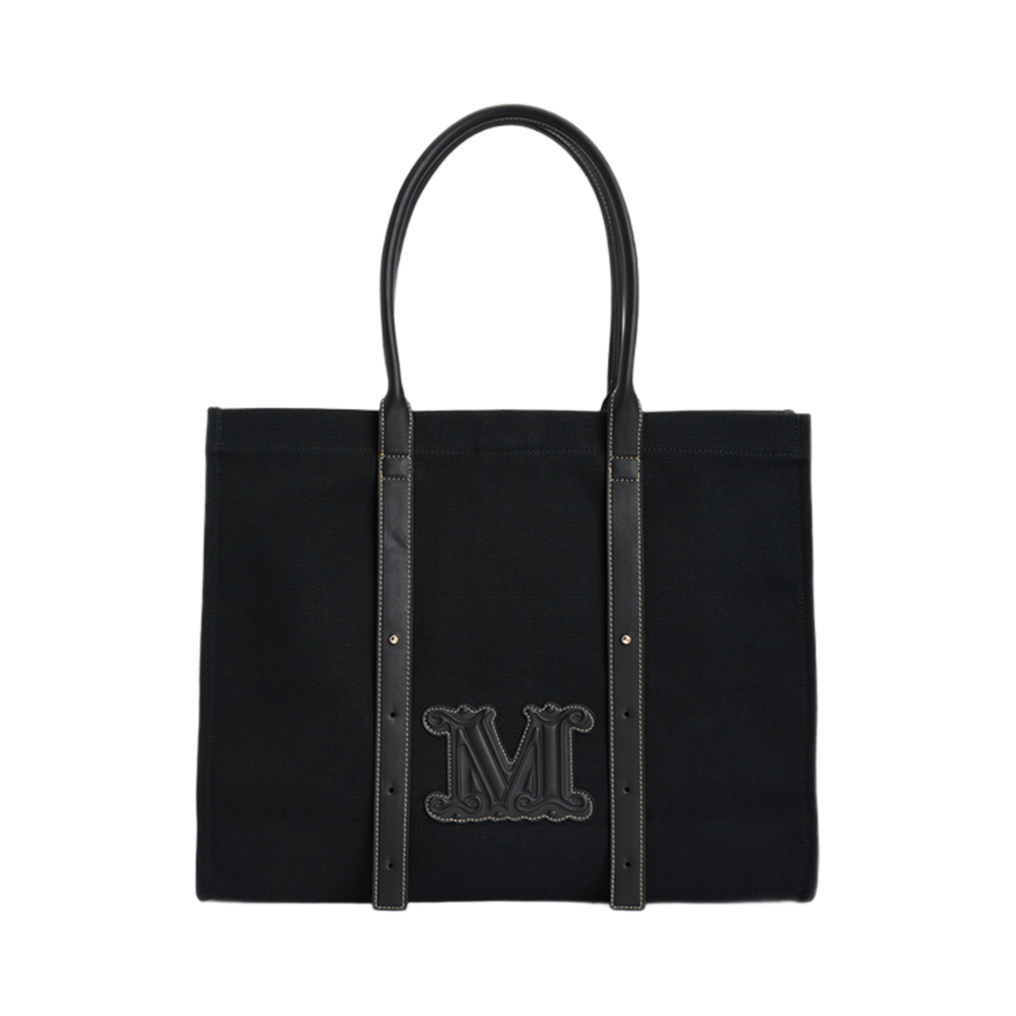 BRAVABEACH-002 Max Mara Brava Beach Tote Bag Black
