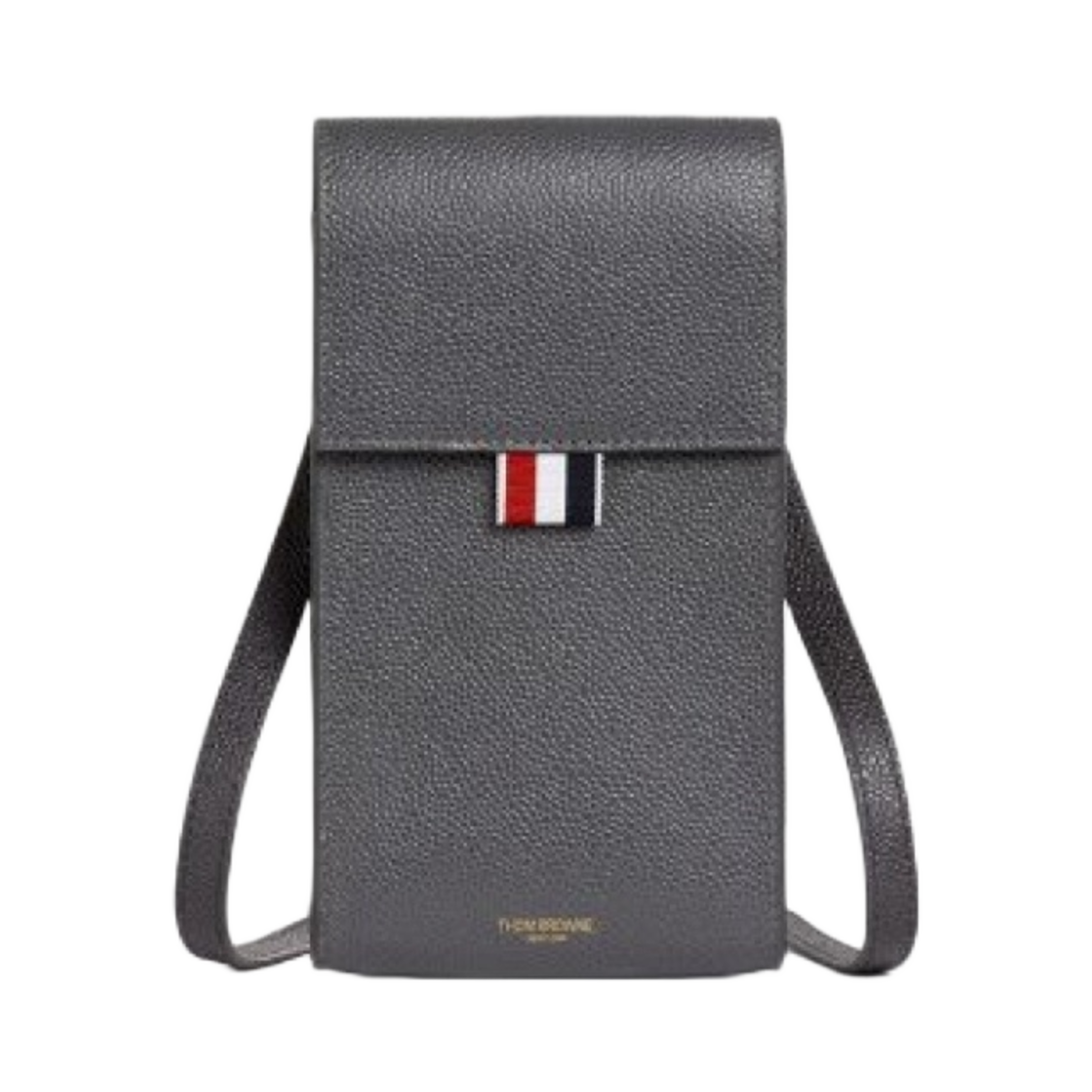 톰브라운 스트랩 휴대폰 홀더 블랙 다크 그레이(Thom Browne Strap Phone Holder Dark Grey) - 1
