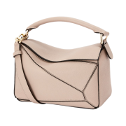 Loewe Small Puzzle Bag In Soft Grained Calfskin Sand