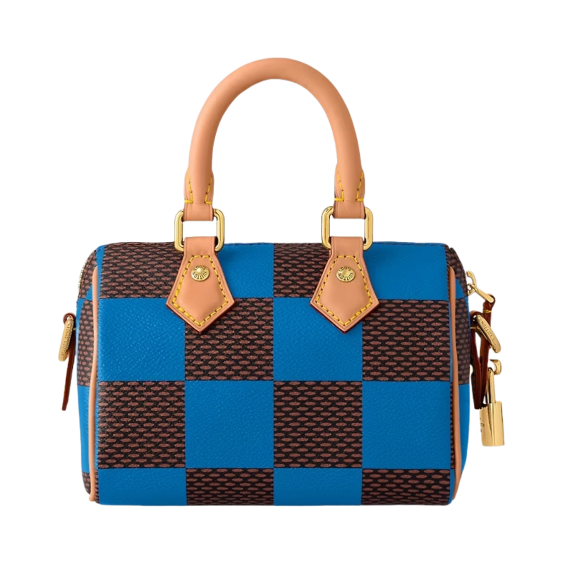 루이비통 스피디 18 반둘리에 다미에 팝 블루(Louis Vuitton Speedy 18 Bandouliere Damier Pop Blue) - 4