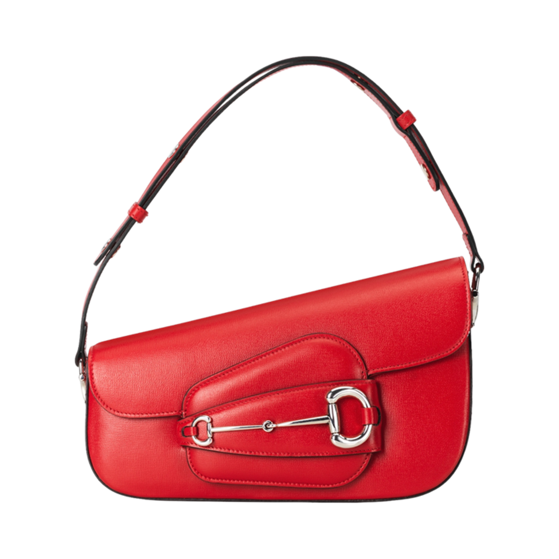 764155-1DB0N-6404 Gucci Horsebit 1955 Small Shoulder Bag Red Leather