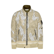 Stone Island 433E1 Naslan Light Watro Rain Camo Reflective Down Jacket Ecru - 21FW