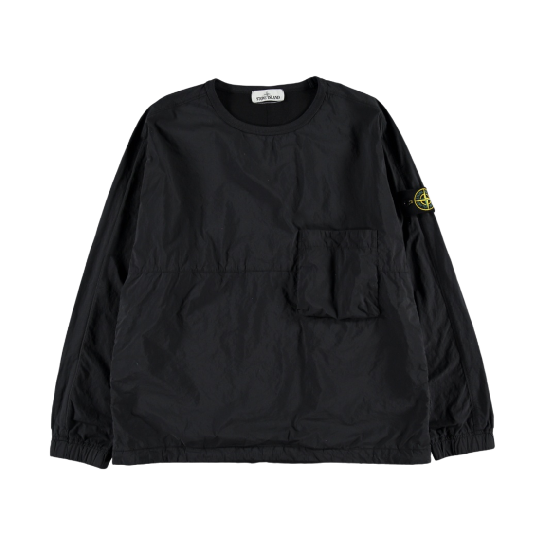 스톤 아일랜드 10303 나슬란 라이트 크루넥 오버셔츠 블랙 - 21FW(Stone Island 10303 Naslan Light Crewneck Overshirt Black - 21FW) - 1
