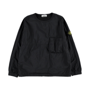 Stone Island 10303 Naslan Light Crewneck Overshirt Black - 21FW
