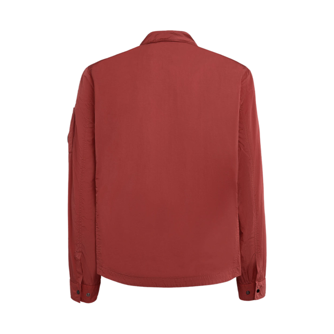 C.P. 컴퍼니 크롬-R 지퍼 오버셔츠 케첩 레드 - 23FW(C.P. Company Chrome-R Zipped Overshirt Ketchup Red - 23FW) - 3