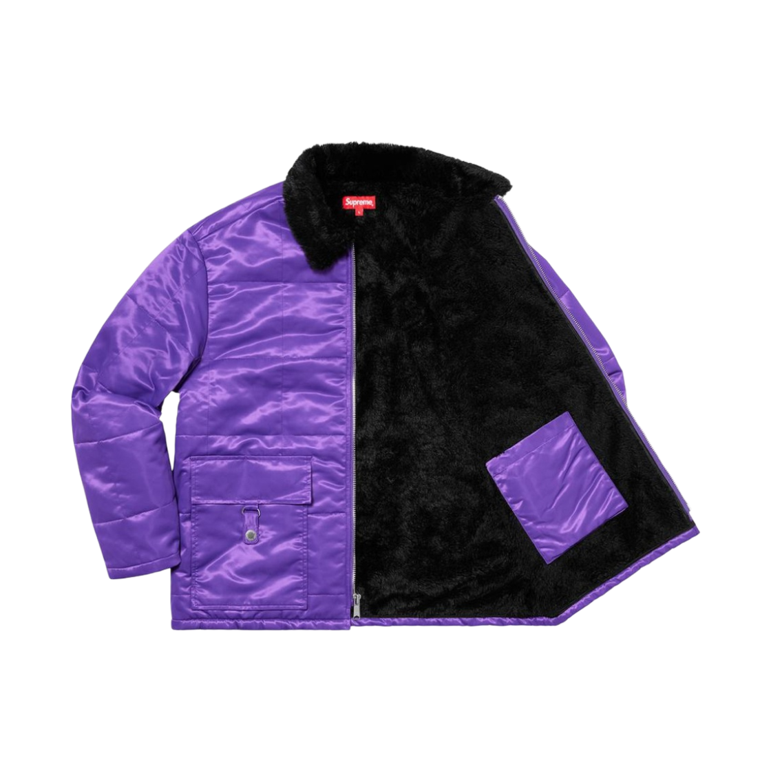 슈프림 퀼티드 코듀라 라인드 자켓 퍼플 - 20SS(Supreme Quilted Cordura Lined Jacket Purple - 20SS) - 2
