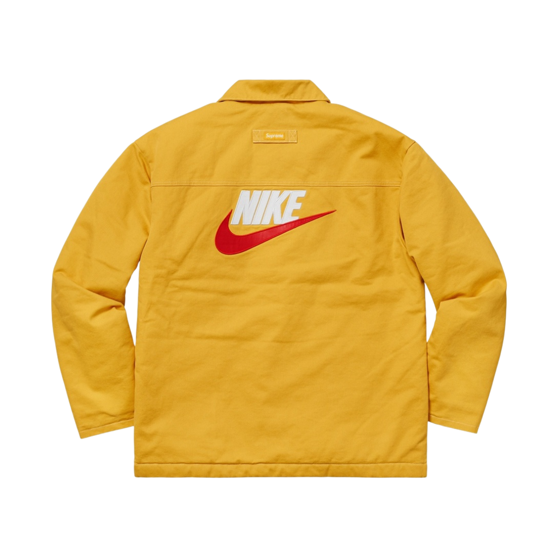 supreme x nike double zip quilted work jacket black