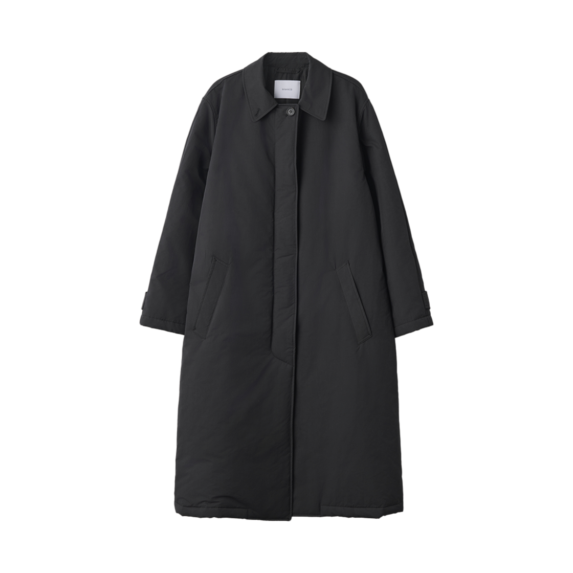 24FLCT001BKF Blank03 Padded Trench Coat Black