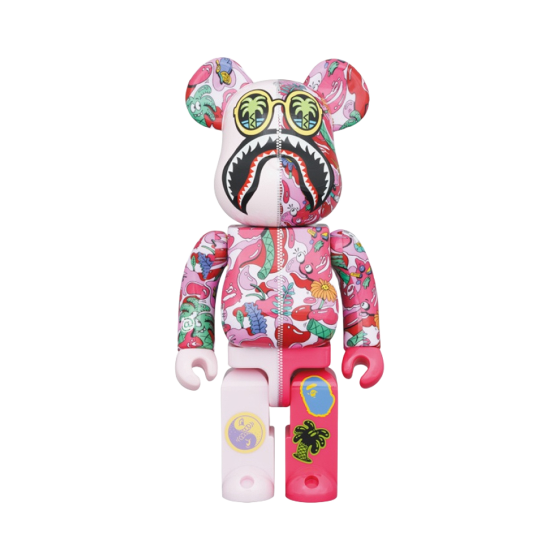 베어브릭 x 스티븐 해링턴 x 베이프 샤크 100％ & 400％ 세트 핑크 카모(Bearbrick x Steven Harrington x BAPE Shark 100％ & 400％ Set Pink Camo) - 2