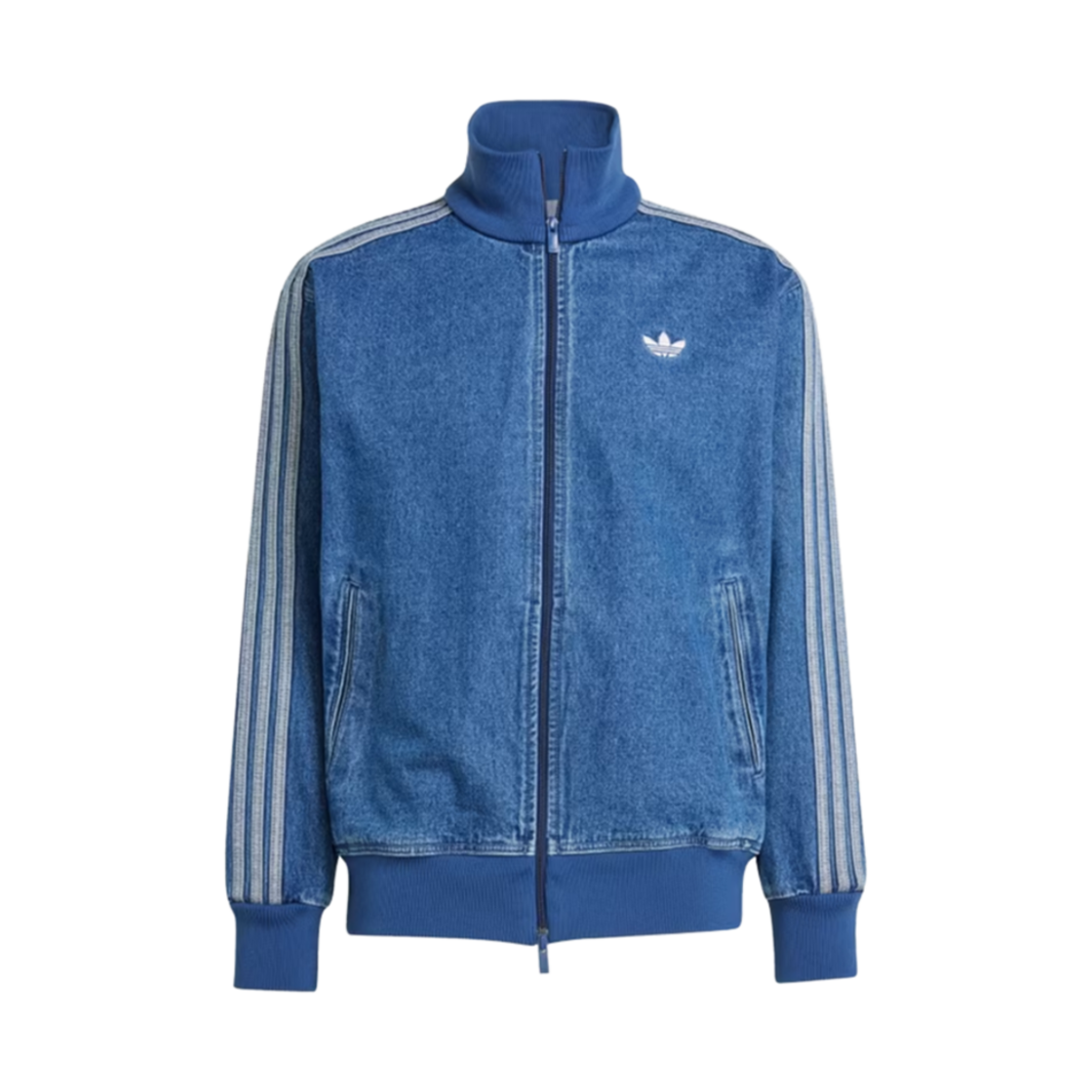 JC6233 Adidas Adicolor Denim Firebird Track Top Medium Blue Denim - KR Sizing