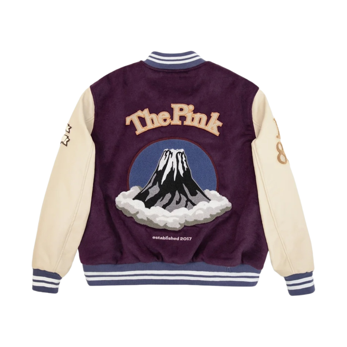 반디 더 핑크 크레인 바시티 자켓 퍼플(Vandy The Pink Crane Varsity Jacket Purple)