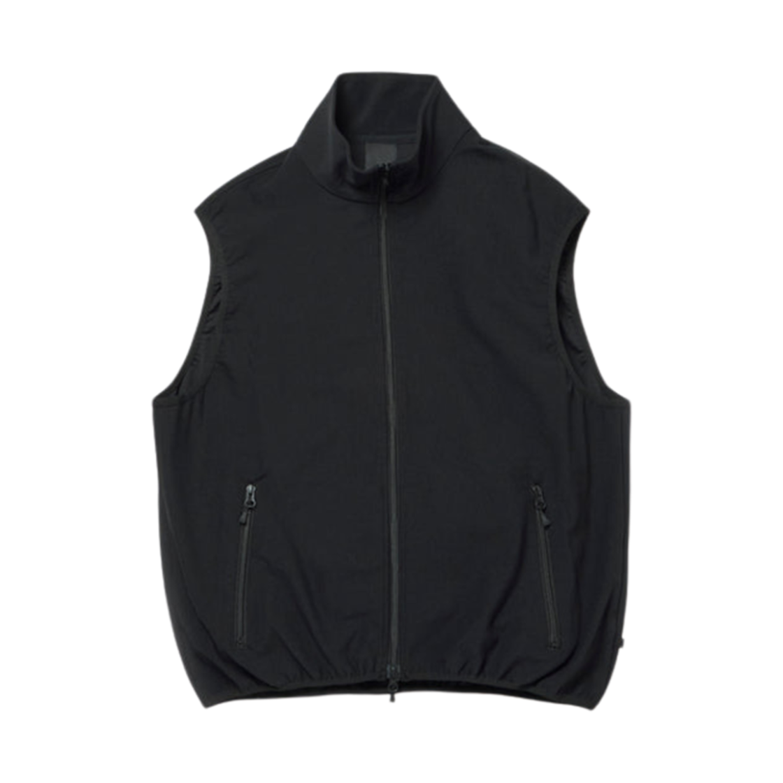 BE-61024WL (W) Daiwa Pier39 Tech Flex Jersey Stand Collar Vest Black