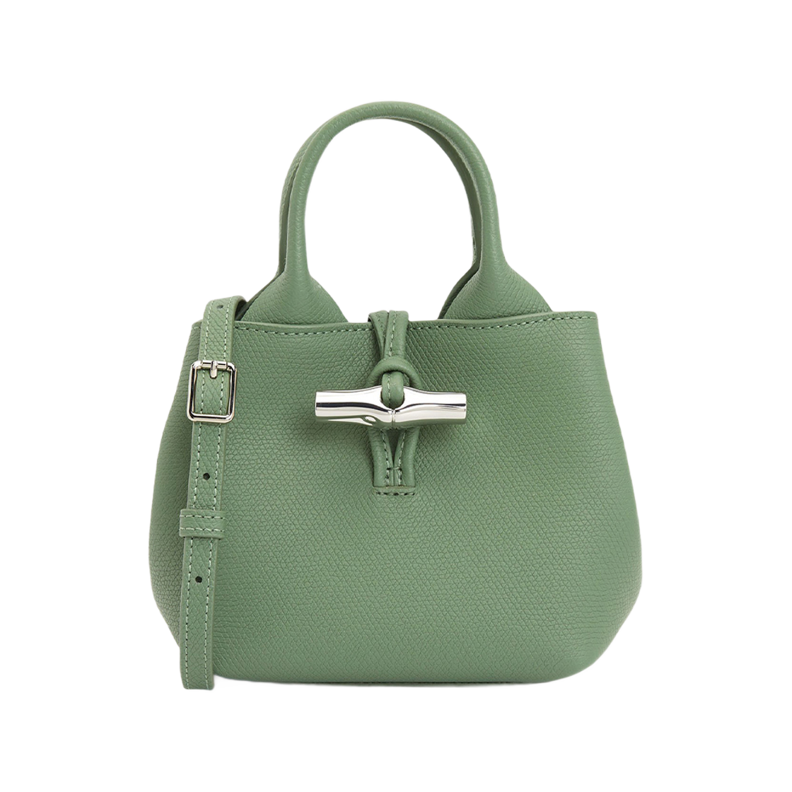 롱샴 르 로조 XS 토트백 그린(Longchamp Le Roseau XS Tote Bag Green) - 1