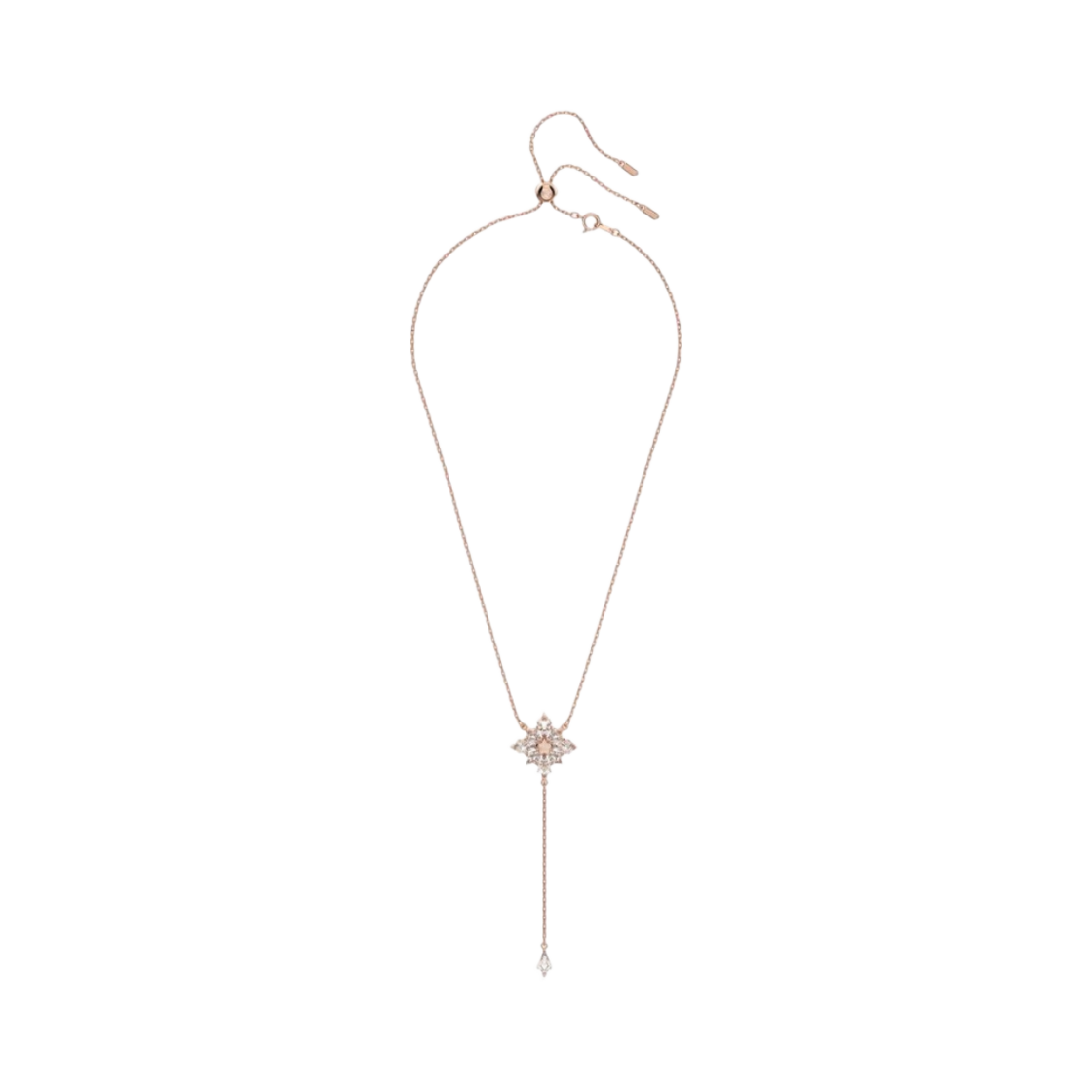 5645383 (W) Swarovski Stella Y Necklace Kite Cut Star White Rose Gold Plated
