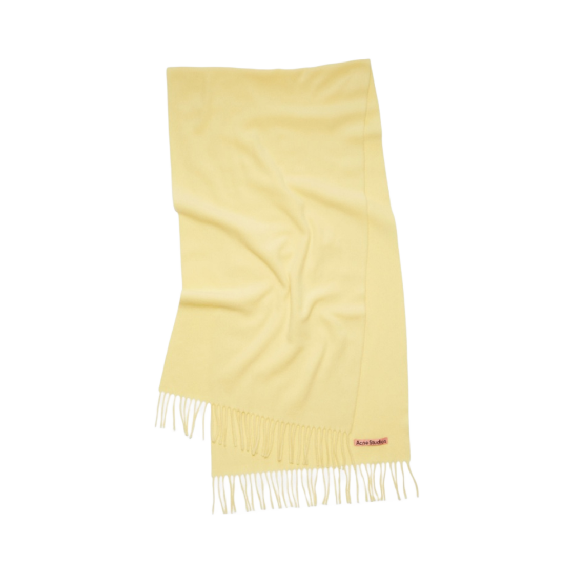 아크네 스튜디오 내로우 울 프린지 머플러 바닐라 옐로우(Acne Studios Narrow Wool Fringe Muffler Vanilla Yellow) - 1