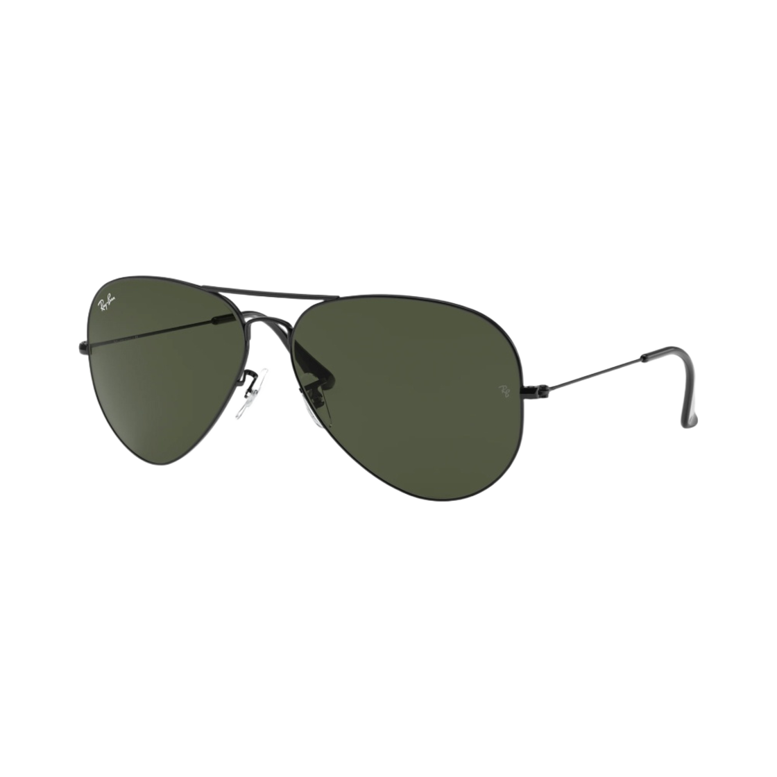 RB3026-L2821 Ray-Ban Aviator Large Metal II Classic Polished Black Frame Green Classic G-15 Lenses - #2