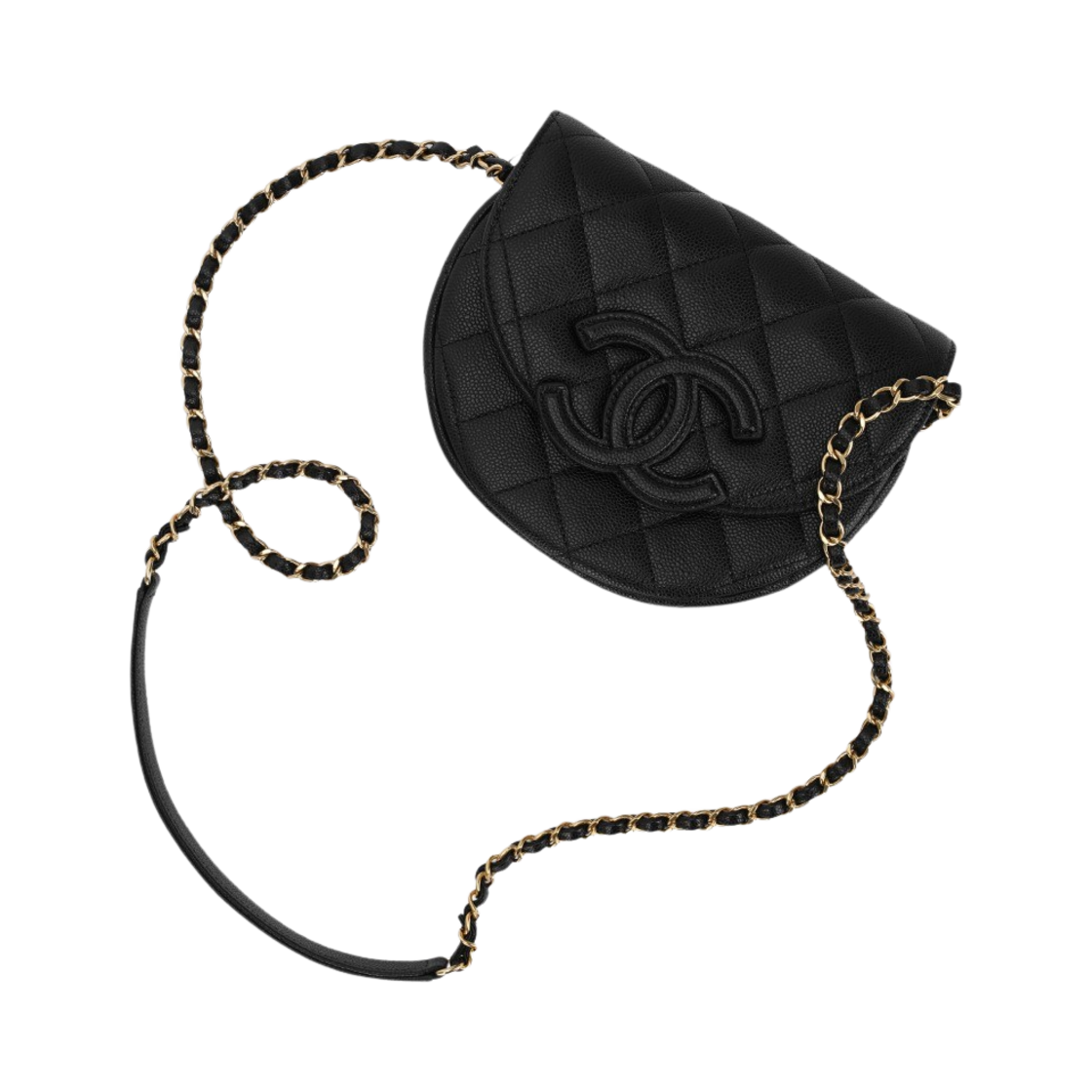 샤넬 미니 메신저백 그레인드 카프스킨 & 골드 메탈 블랙(Chanel Mini Messenger Bag Grained Calfskin & Gold Black) - 3
