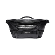 Balenciaga Arena Lambskin Army Large Beltbag Black