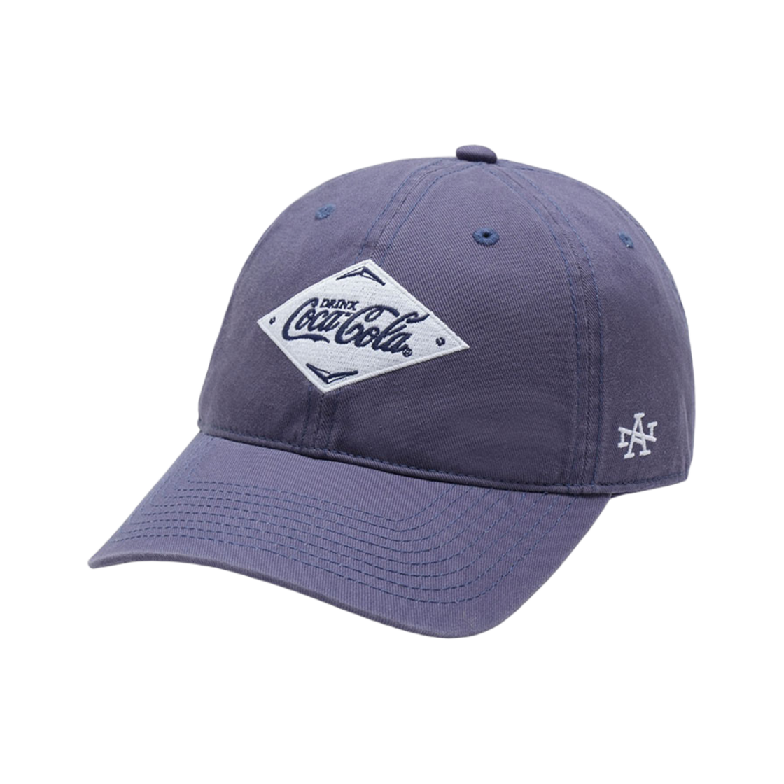 아메리칸 니들 코카콜라 스퀘어 마크 볼파크 캡 스톤 블루(American Needle Coca-Cola Square Mark Ballpark Cap Stone Blue)