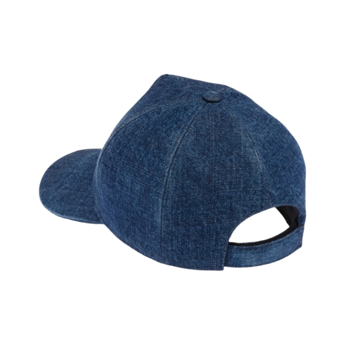 (W) 미우 미우 자수 로고 데님 베이스볼 캡 블루 화이트((W) Miu Miu Denim Baseball Cap with Embroidered Logo Blue White) - 2